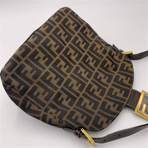 fendi zucca shoulder bag vintage